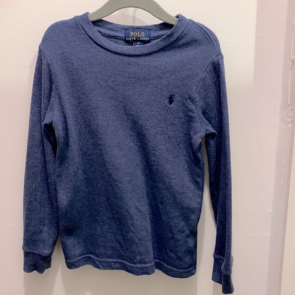 Little Boys Polo Long-Sleeve Waffle Knit Tee - Picture 1 of 2